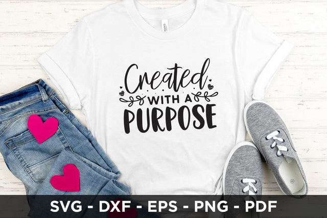 Created with a Purpose SVG | Faith SVG SVG CraftLabSVG 