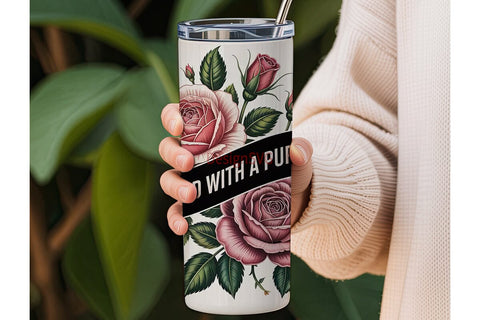 Created With A Purpose Tumbler Wrap Sublimation DesignSVG 