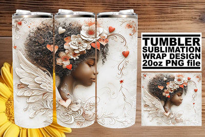 Creative 20oz Sublimation Wraps for Love Sublimation afrosvg 