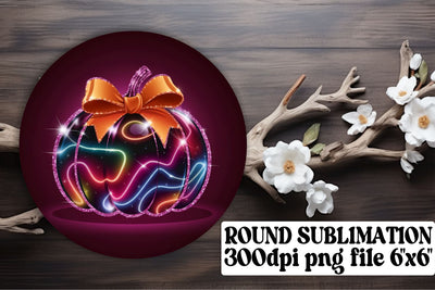 Creative circle PNG files, ideal for stylish keychain designs! , Neon Fall Sublimation afrosvg 