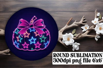 Creative circle PNGs, ready for unique keychain designs! , Neon Fall Sublimation afrosvg 