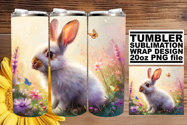 Creative Easter Bunny Tumbler Prints Sublimation afrosvg 