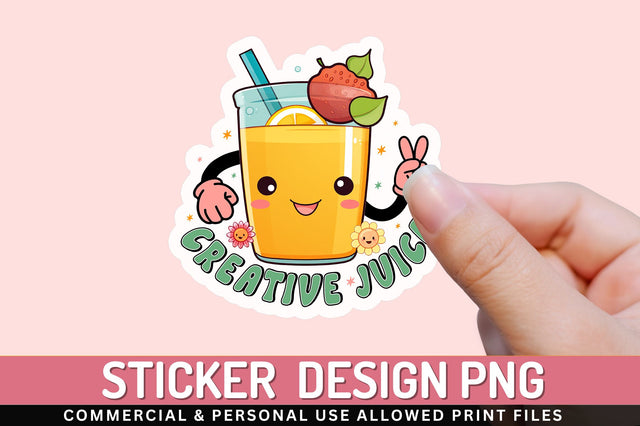 Creative juice Sticker Design Sublimation Regulrcrative 