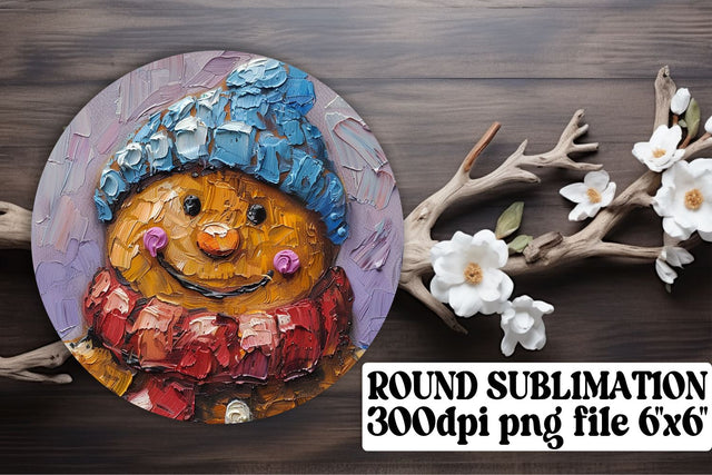 Creative keychain designs, great for round PNG sublimation! , Christmas Sublimation afrosvg 