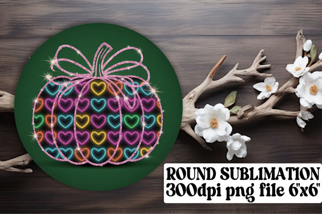 Creative keychain designs, great for round PNG sublimation! , Neon Fall Sublimation afrosvg 