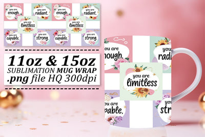 Creative mug wraps, express your unique style! , Quote Sublimation afrosvg 