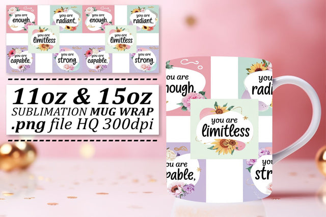 Creative mug wraps, express your unique style! , Quote Sublimation afrosvg 