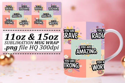 Creative mug wraps, express your unique style! , Quote Sublimation afrosvg 