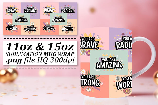 Creative mug wraps, express your unique style! , Quote Sublimation afrosvg 