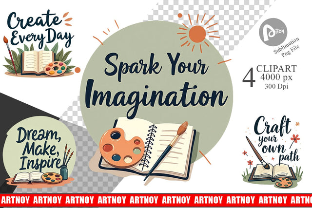 Creative Pursuit Quotes Clipart Sublimation artnoy 