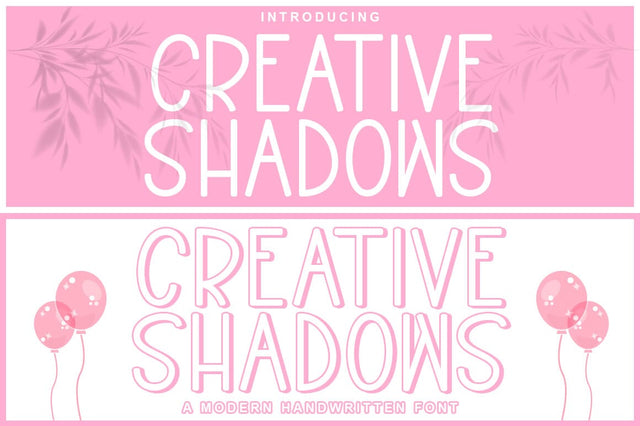 Creative Shadows | Two Version Font Rotterlab studio 