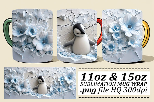 Creative Sublimation Mugs with Hilarious 3D Animals Sublimation afrosvg 