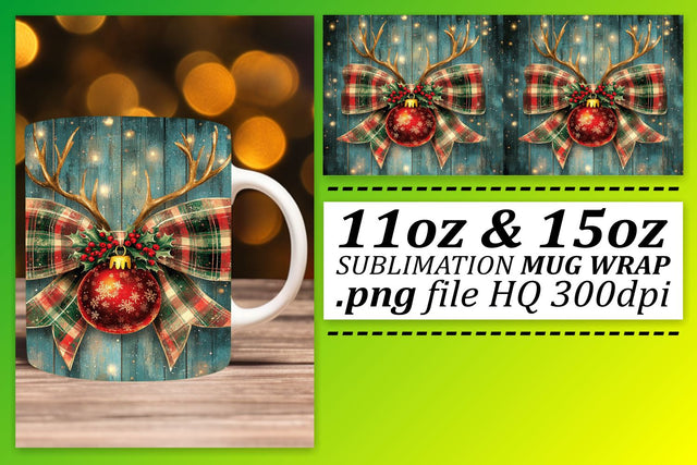 Creative templates for mugs, express your personality! , Xmas Sublimation afrosvg 