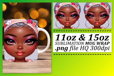 Creative templates for mugs, make your drinks special! , Love Girl Sublimation afrosvg 
