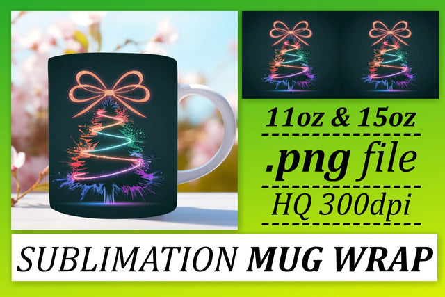 Creative templates, perfect for DIY projects! , Neon Xmas Sublimation afrosvg 