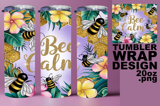 Creative tumbler design, ideal for personalized gifts! , Bee Sublimation HoodArtCraft 