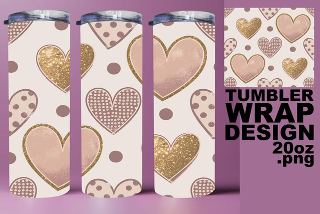 Creative tumbler design, ideal for sublimation gifts! , Heart Sublimation HoodArtCraft 
