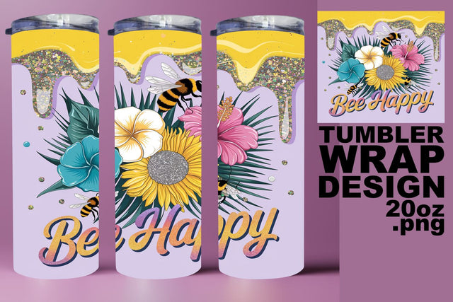 Creative tumbler design, perfect for DIY crafting! , Bee Sublimation HoodArtCraft 