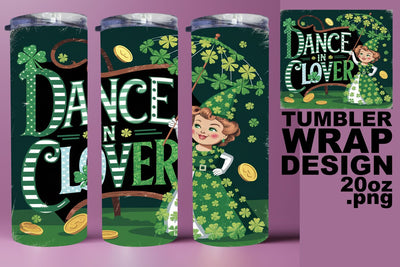 Creative tumbler design, perfect for DIY gifts! , St Patrick Sublimation HoodArtCraft 