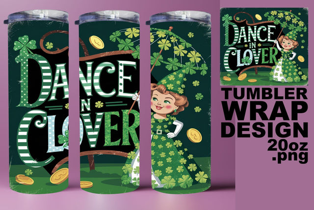 Creative tumbler design, perfect for DIY gifts! , St Patrick Sublimation HoodArtCraft 