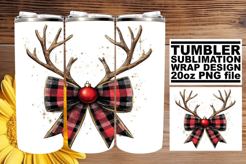 Creative tumbler designs, perfect for your sublimation needs! , Christmas Bow Sublimation afrosvg 