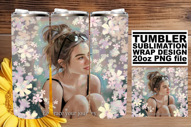 Creative tumbler wrap, great for personalizing gifts! , Woman Sublimation afrosvg 