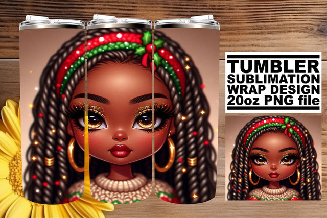 Creative tumbler wrap, ideal for personalizing your drinkware! , Love Girl Sublimation afrosvg 