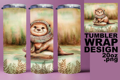 Creative tumbler wrap, unique PNG for sublimation fun! , Animals Sublimation HoodArtCraft 