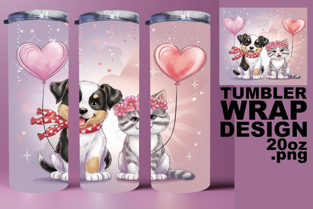 Creative tumbler wrap, unique PNG for sublimation fun! , Valentines Sublimation HoodArtCraft 