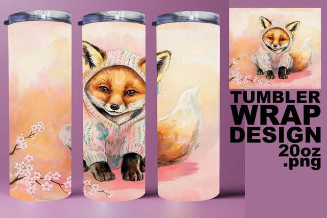 Creative tumbler wrap, vibrant PNG for personalization! , Animals Sublimation HoodArtCraft 