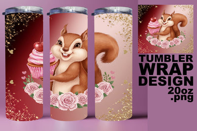 Creative tumbler wrap, vibrant PNG for personalization! , Valentines Sublimation HoodArtCraft 