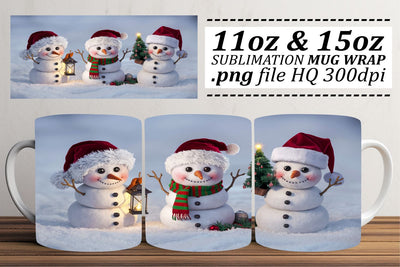 Creative wrap designs, add flair to your mugs! , Christmas Sublimation afrosvg 