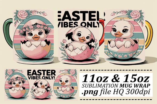Creative wrap designs, add flair to your mugs! , Easter Sublimation afrosvg 