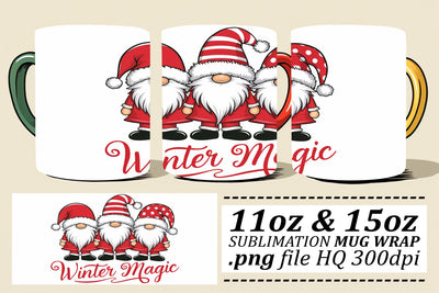 Creative wrap designs, add flair to your mugs! , Xmas Sublimation afrosvg 