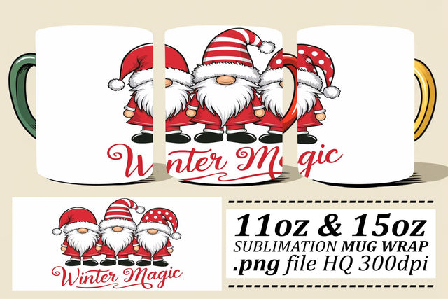 Creative wrap designs, add flair to your mugs! , Xmas Sublimation afrosvg 