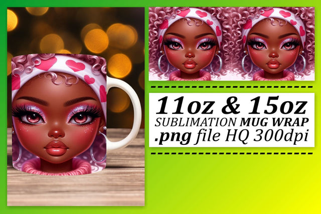 Creative wraps for every occasion, let’s get crafting! , Love Girl Sublimation afrosvg 