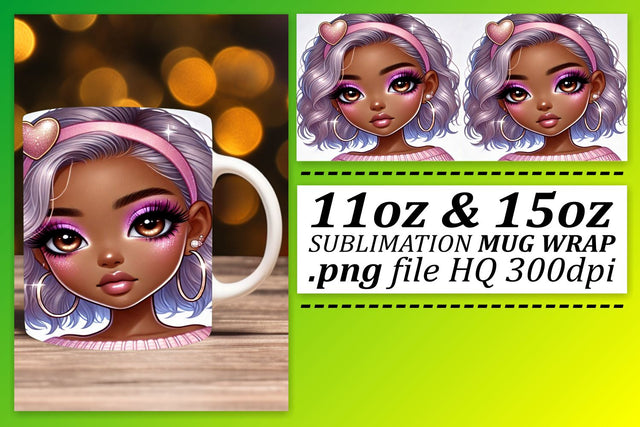 Creative wraps for every occasion, let’s get crafting! , Love Girl Sublimation afrosvg 