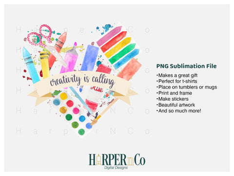 Creativity is Calling SVG PNG Cut EPS File SVG HarperNCo 
