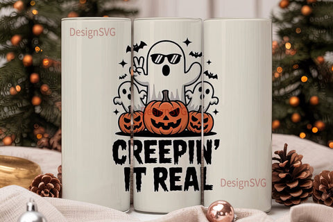 Creepin' It Real 20oz Tumbler Design Sublimation DesignSVG 