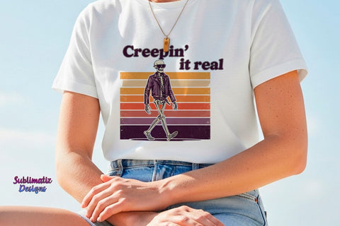 Creepin' it real PNG - Halloween PNG | Halloween design for sublimation Sublimation Sublimatiz Designs 