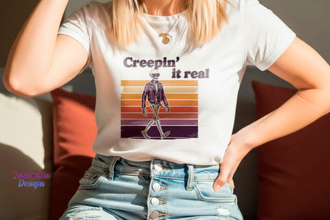 Creepin' it real PNG - Halloween PNG | Halloween design for sublimation Sublimation Sublimatiz Designs 
