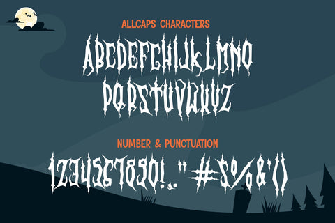 Creepy Broom - Scary Horror Halloween Font Font Mozzatype 