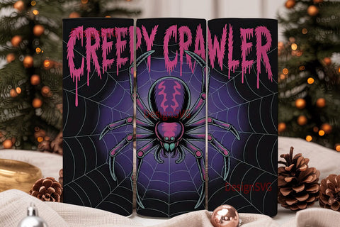 Creepy Crawler 20oz Tumbler Wrap Sublimation DesignSVG 