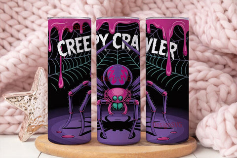 Creepy Crawler 20oz Tumbler Wrap Sublimation DesignSVG 
