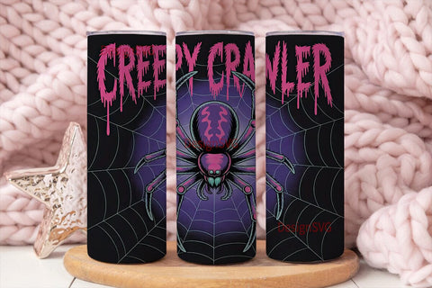 Creepy Crawler 20oz Tumbler Wrap Sublimation DesignSVG 