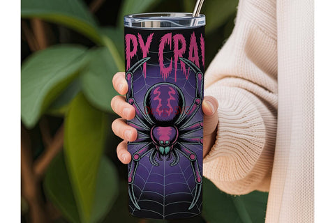Creepy Crawler 20oz Tumbler Wrap Sublimation DesignSVG 