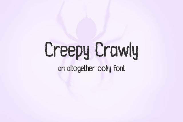 Creepy Crawly Sans Font Beck McCormick 