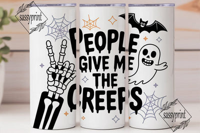 Creepy Cute Halloween 20oz Tumbler Wrap Sublimation sassyprint 