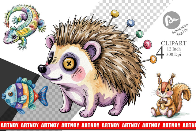 Creepy Cute Pastel Halloween Clipart Sublimation artnoy 