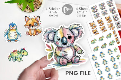 Creepy Cute Pastel Halloween Sticker Sublimation artnoy 